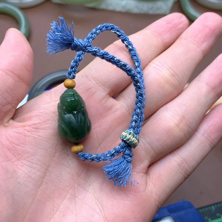 和田玉手镯未镶嵌喵***爱