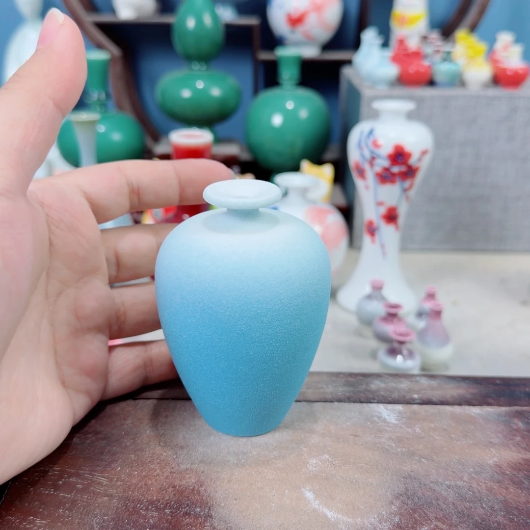 陶瓷手工小花器摆件