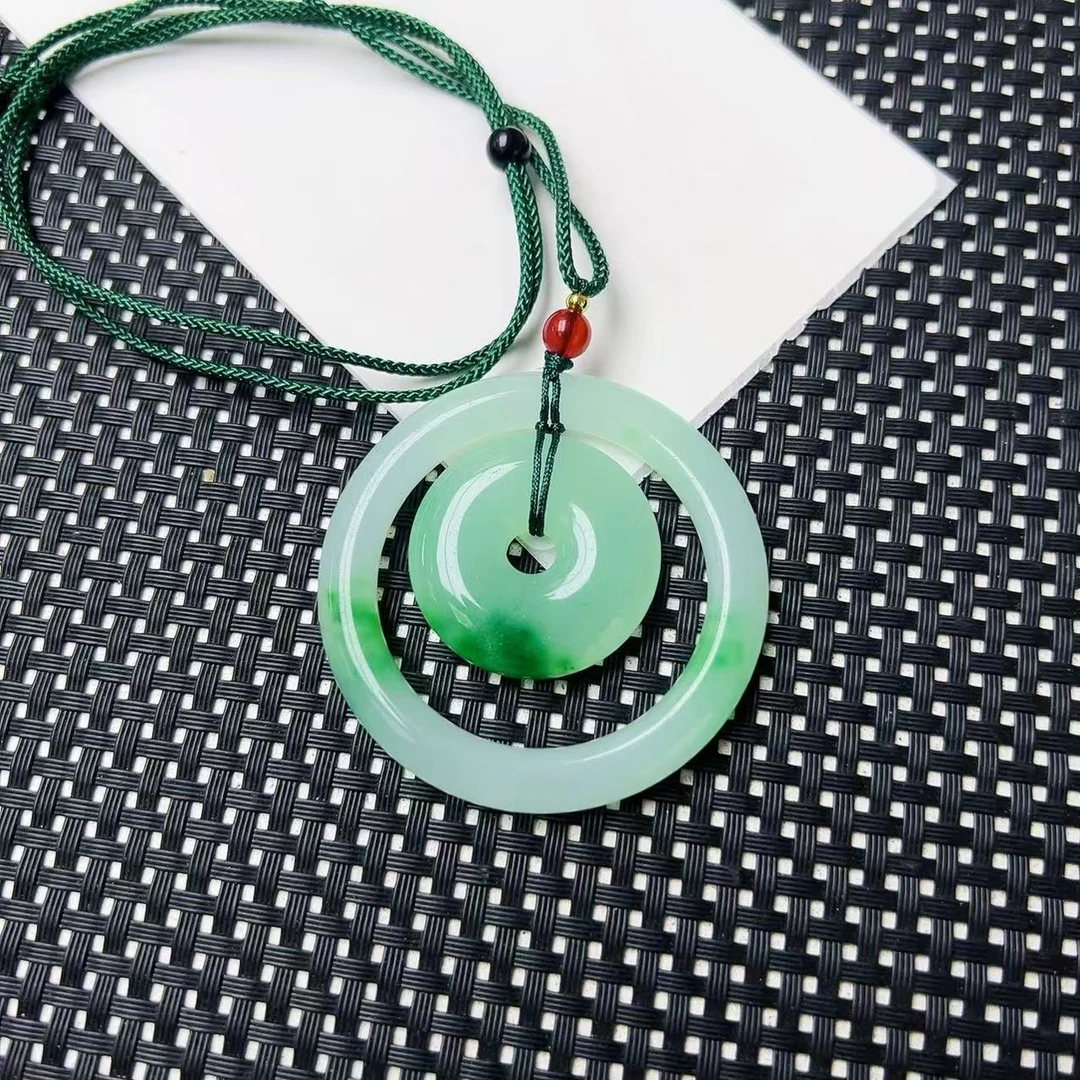 [石矿]A1270冰绿花子母扣