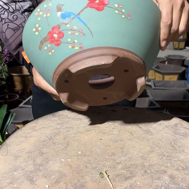 绿斗盆点彩大花盆