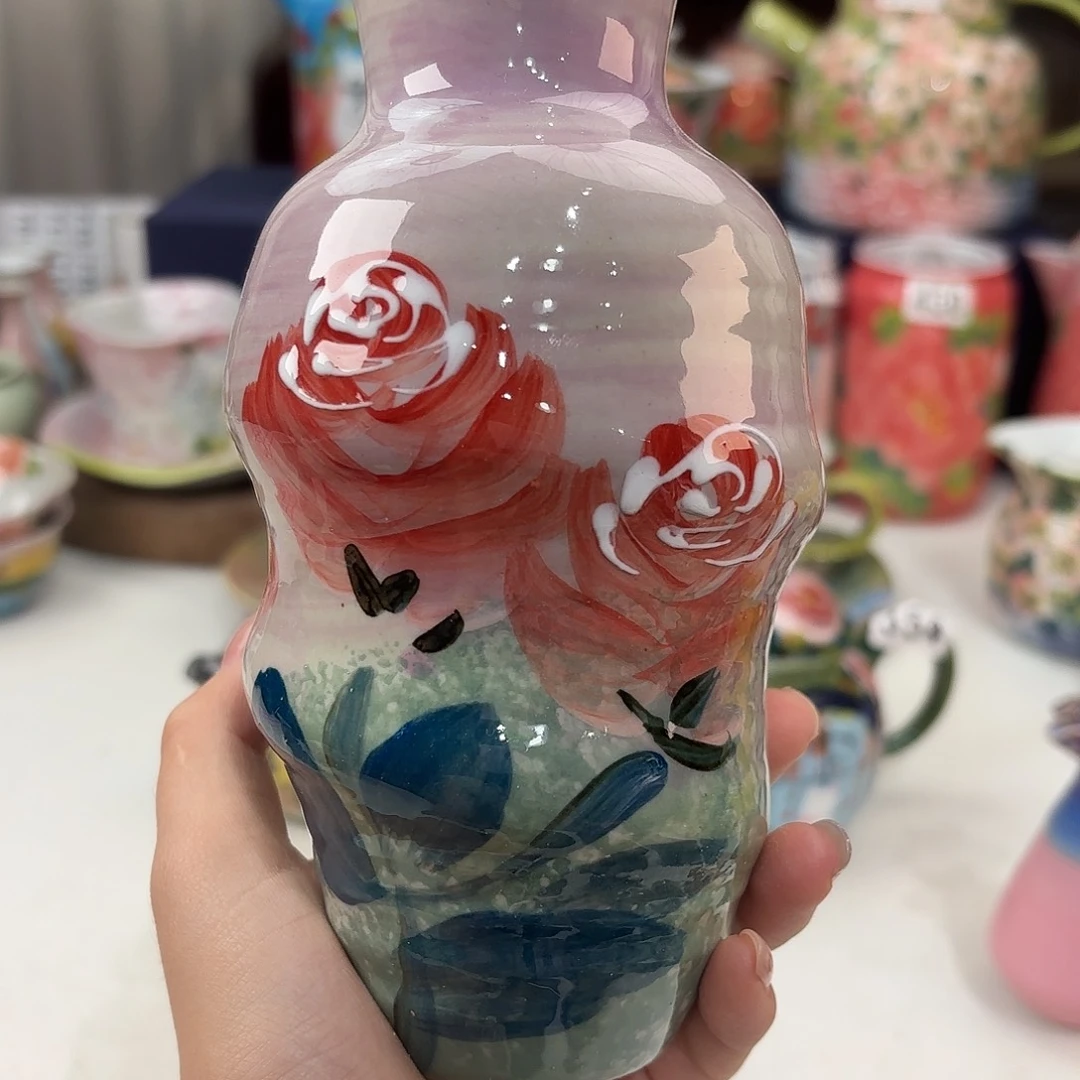 景德镇手绘高温釉下彩陶瓷茶具