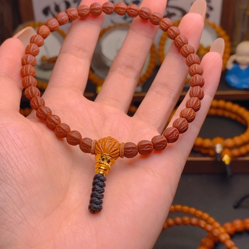 【闪购商品】手串桃核我*缘龙文桃核