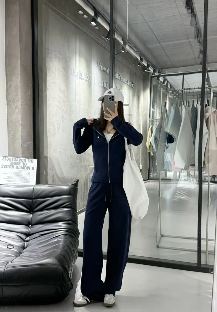 2025春款新款小马代工运动休闲连帽女款时尚显瘦套装22031