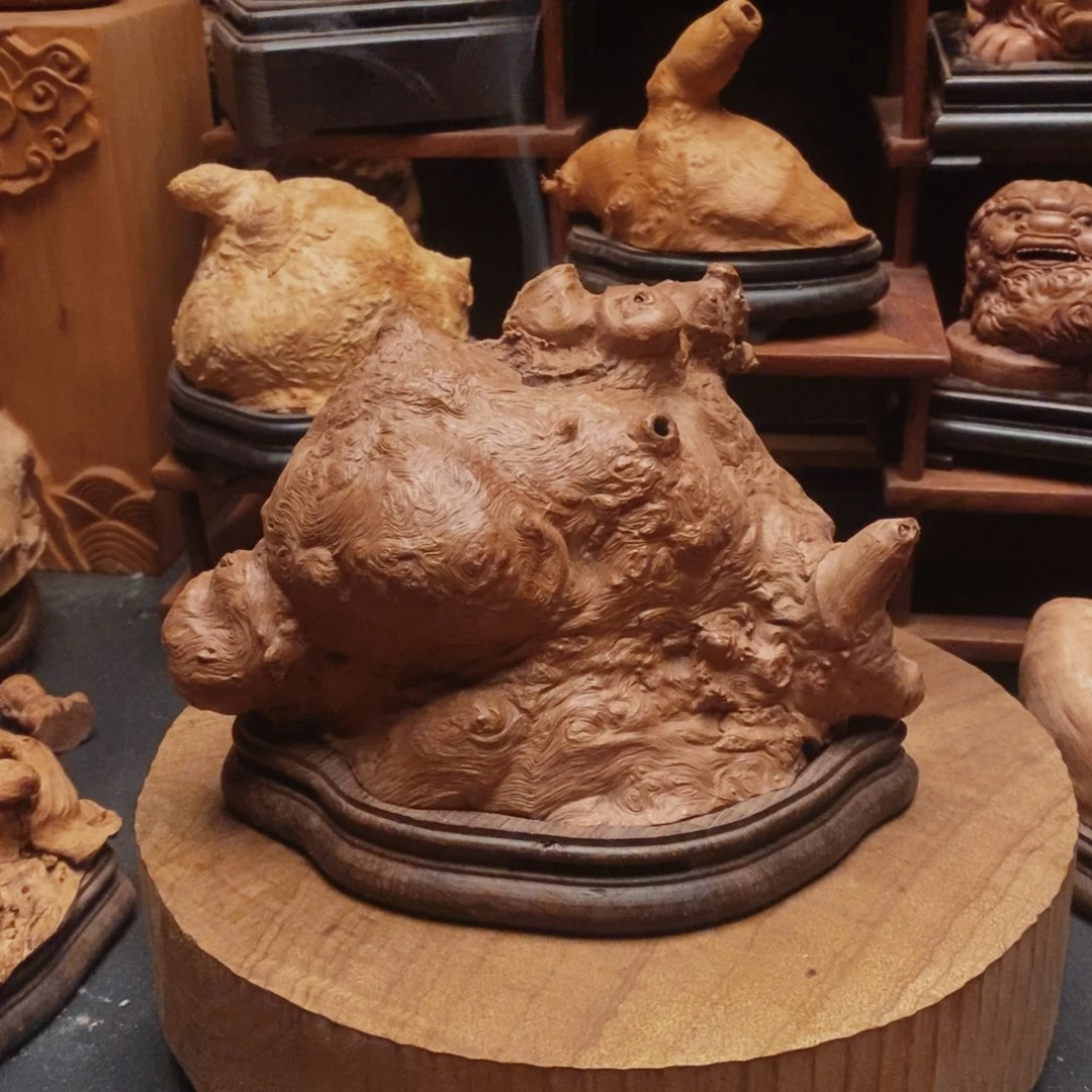 来***啦荔枝木随形香炉一个