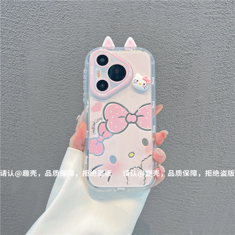 镜面奶油壳适用苹果16/iPhone/华为荣耀/OPPO/VIVO/小米手机壳潮