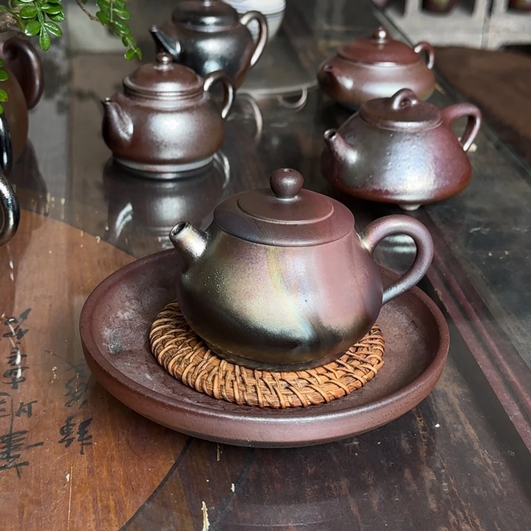 建水紫陶柴烧茶具
