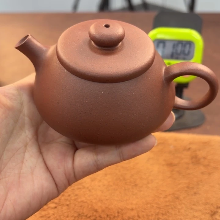 独***白紫砂茶壶宜兴原矿黑星土