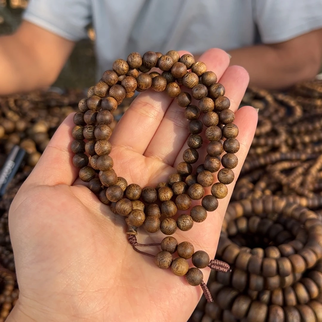 手串沉香卡7规格圆珠多圈 17克+ 95分沉陆河多样性发货一条