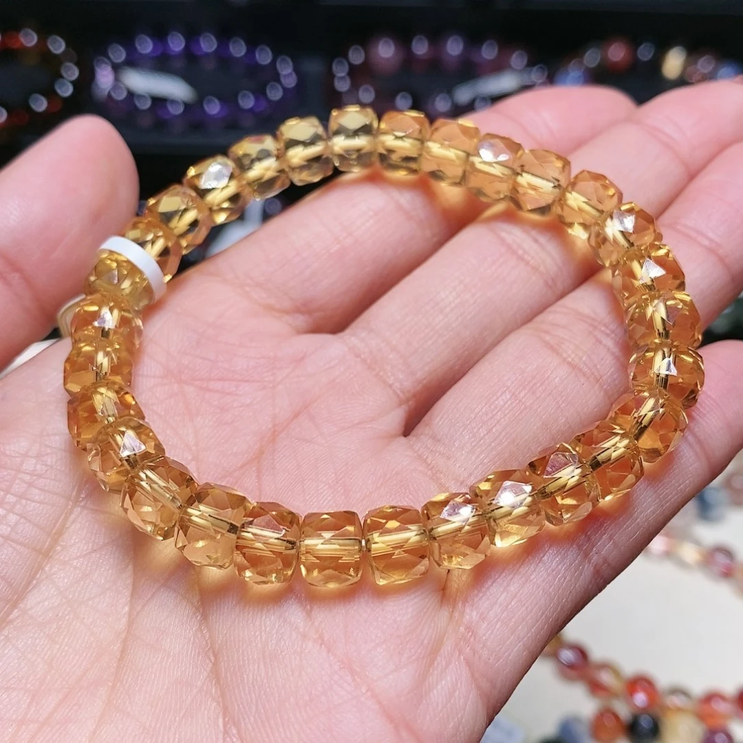 水晶手串未镶嵌黄水晶