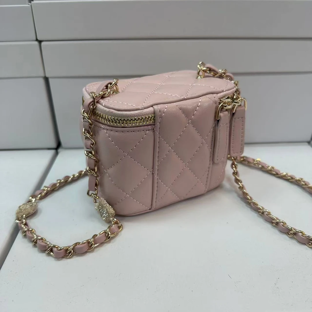 单根轻奢风商务通勤拉链斜挎包口荔枝皮