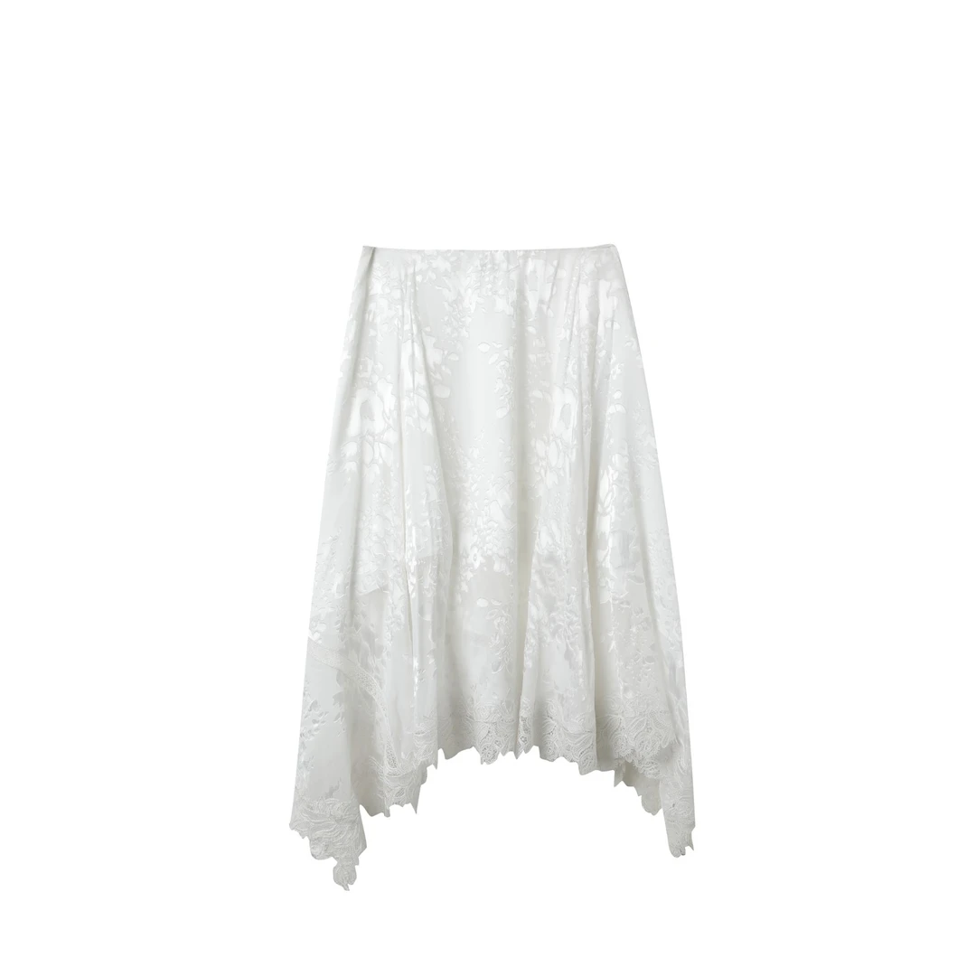 ICE DUST烧花不规则长裙ICE051K22BB  ICE05123BB