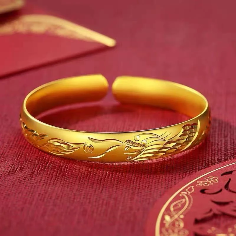 【高定版】手镯   龙凤开口手镯A10