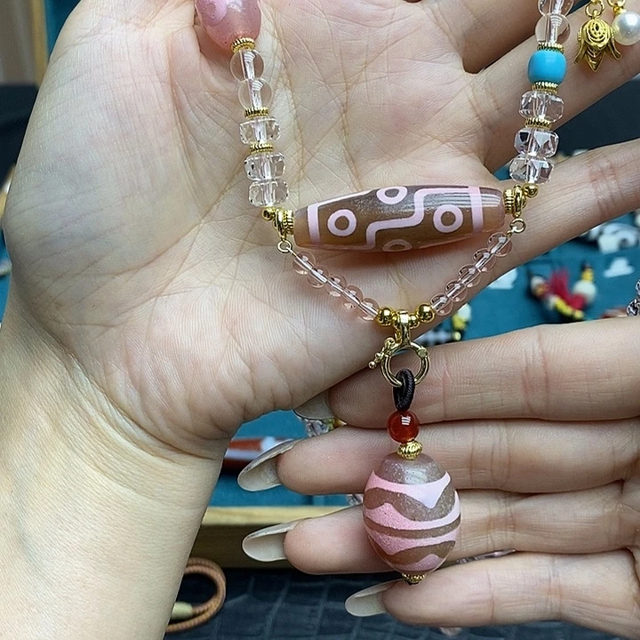 玛瑙/玉髓颈饰合金