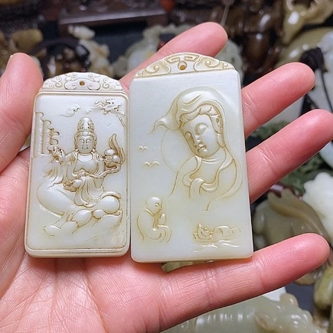 【闪购商品】和田玉（糖玉）挂件未镶嵌闲**鹤