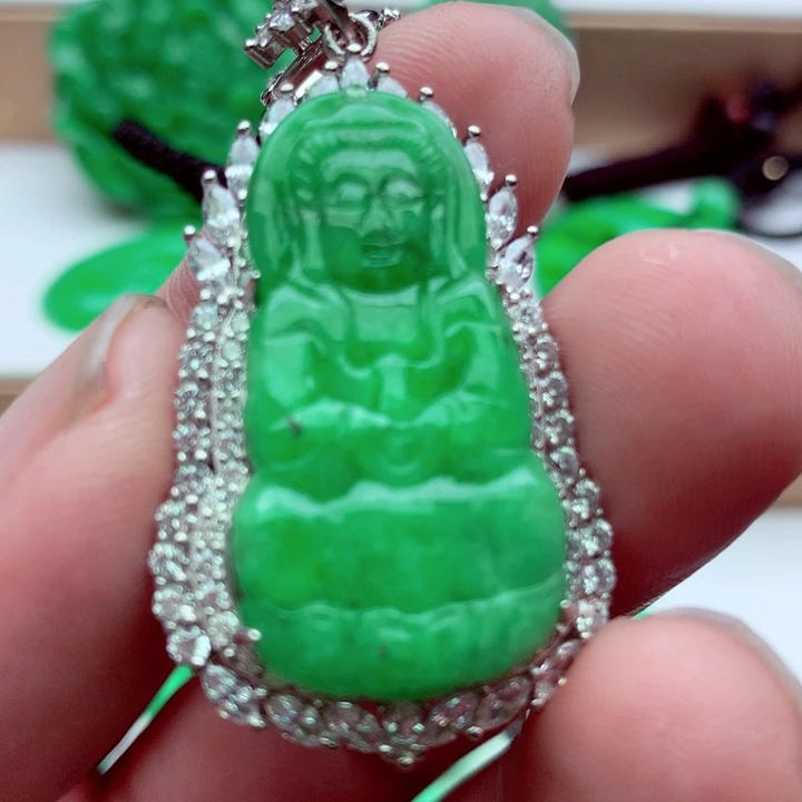 翡翠未镶嵌吊坠(不含链)