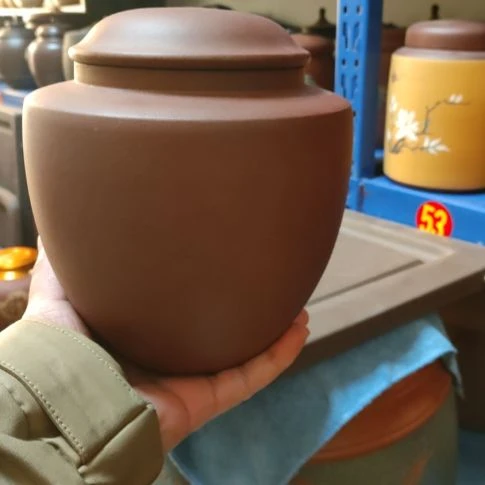 紫砂茶叶罐老罐子紫砂茶叶罐一斤装