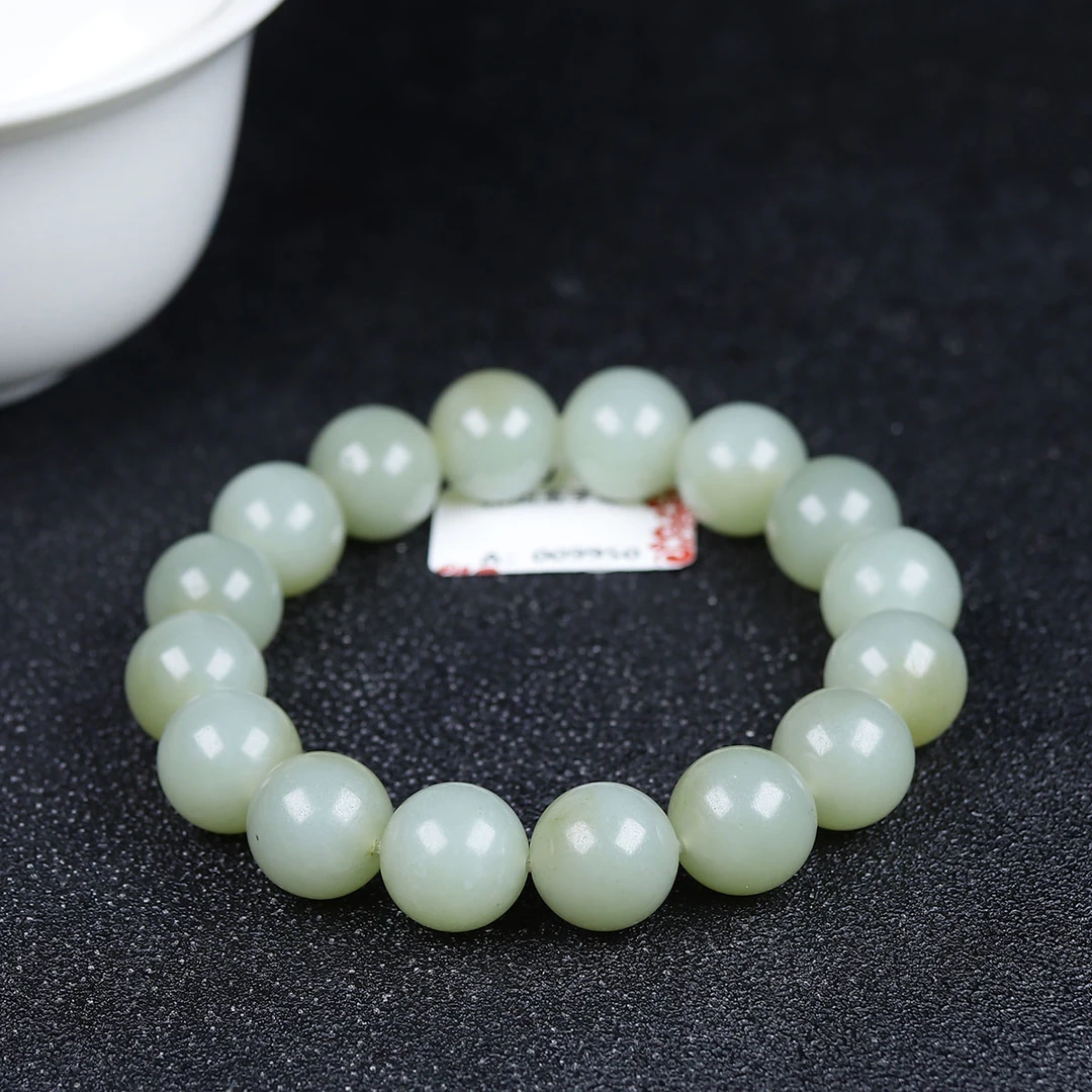 1230116和田玉清水手串