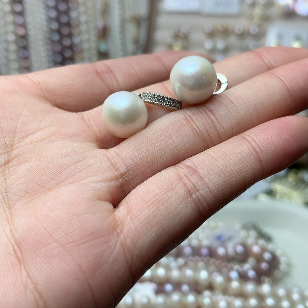 淡水珍珠12-13未镶嵌t42吊坠