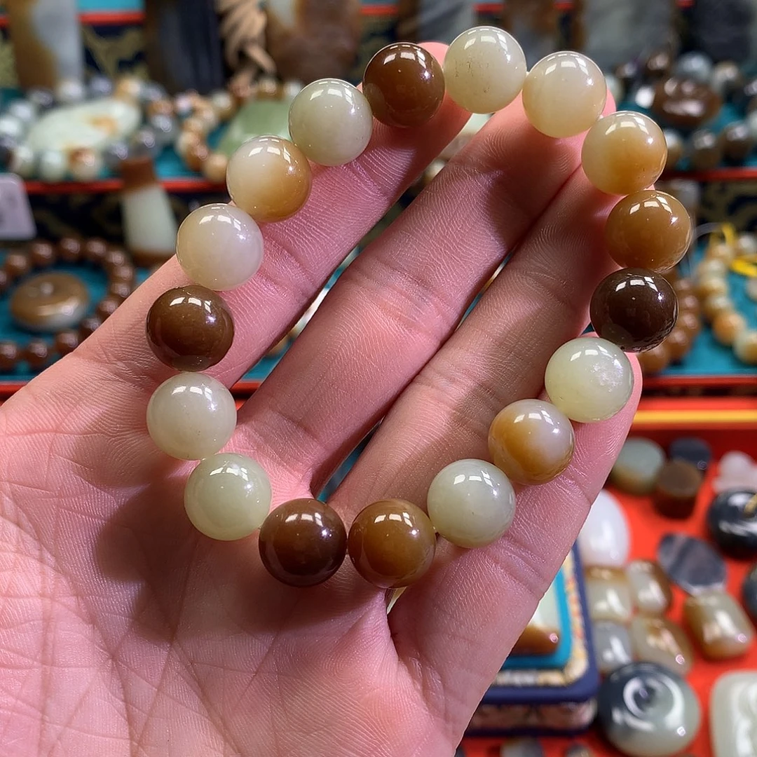 和田玉（糖玉）未镶嵌手链