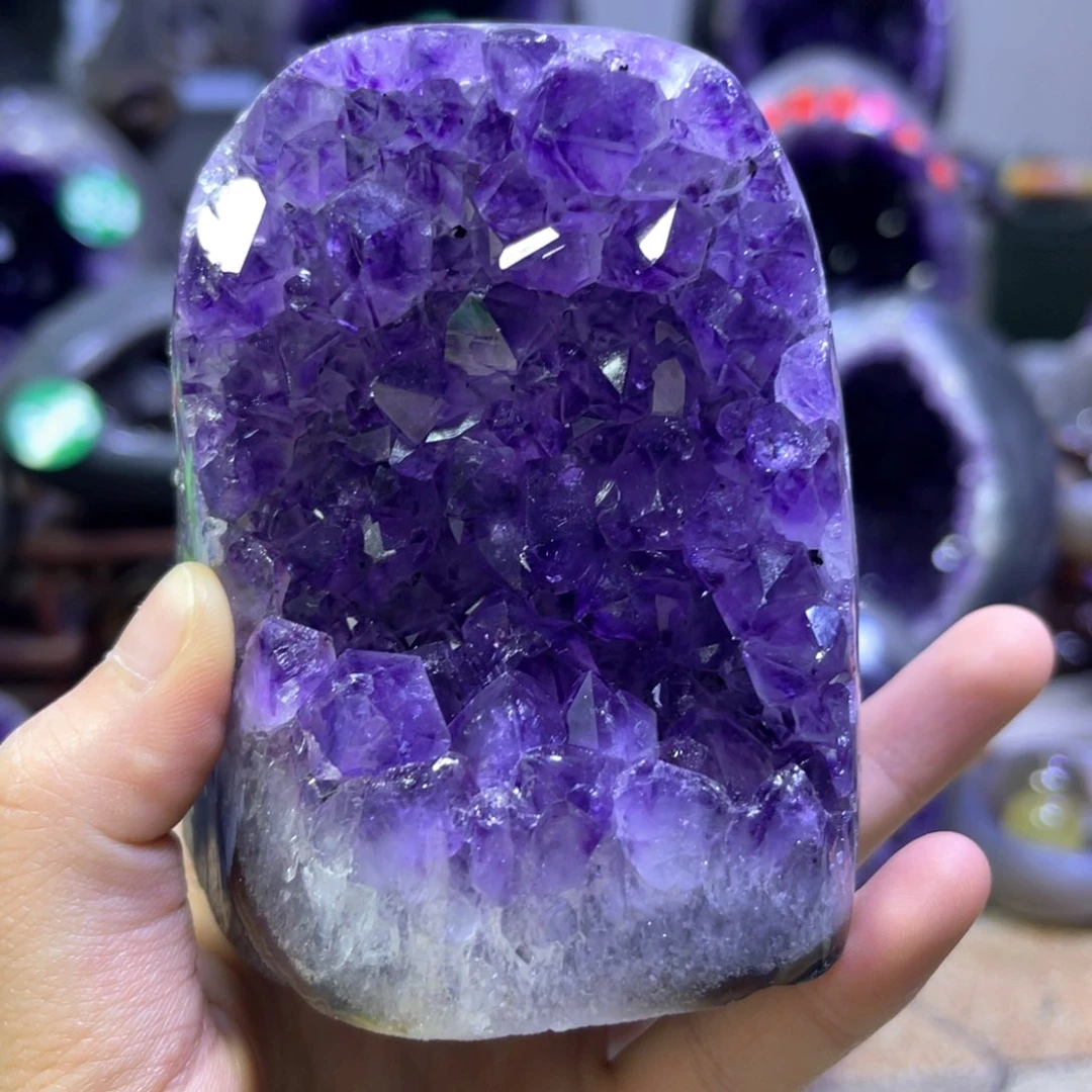 紫晶摆件未镶嵌紫水晶