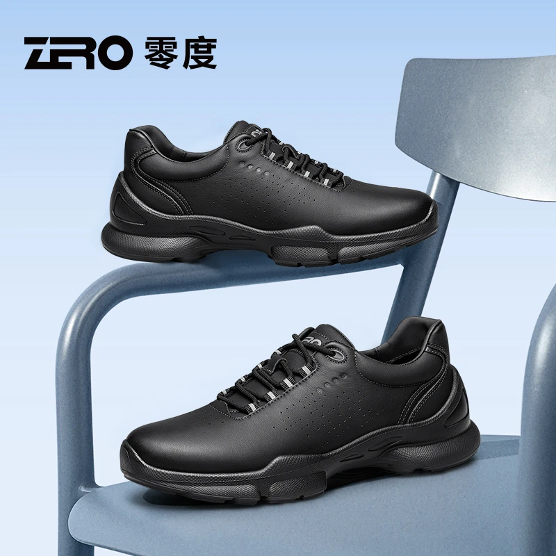 [复古运动]零度男鞋2025夏季新款时尚百搭透气真皮潮鞋户外休闲鞋