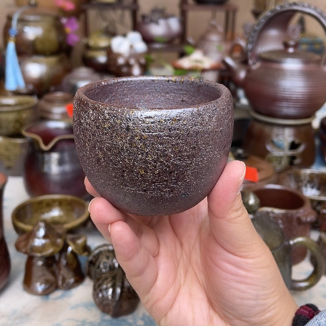 粗泥主人杯茶杯啊