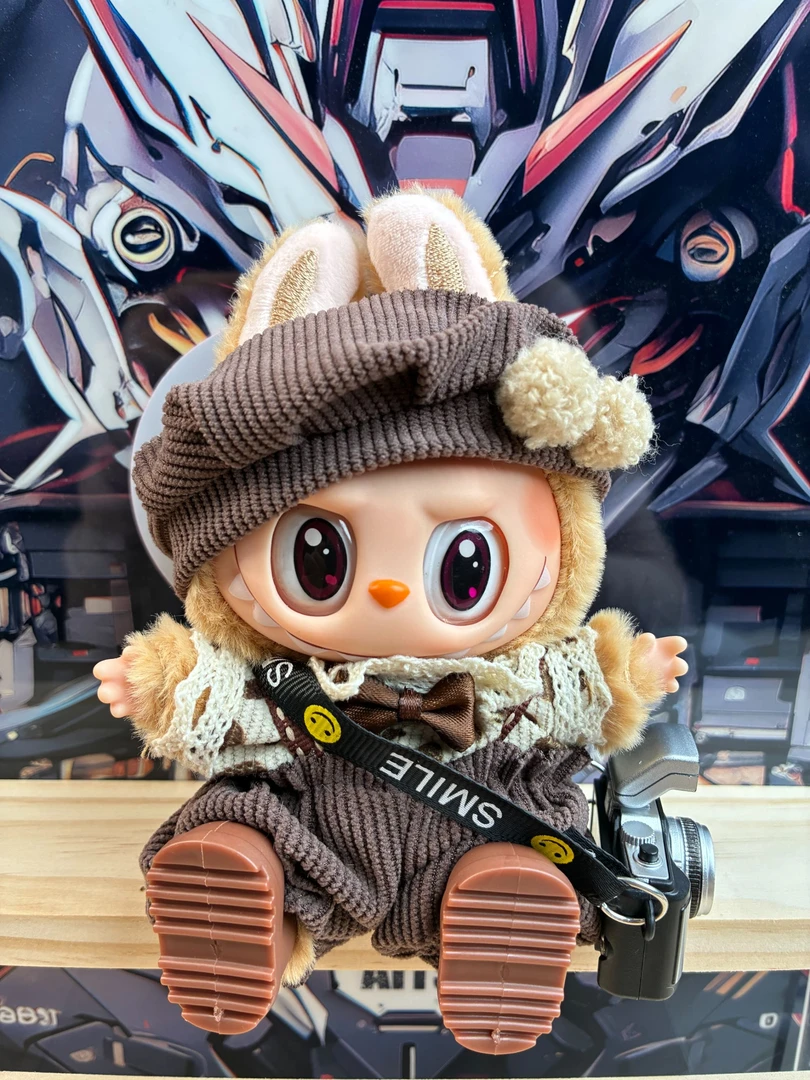 【高品质】手做挂件二代毛绒坐姿公仔带娃衣时尚配件潮流百搭通用