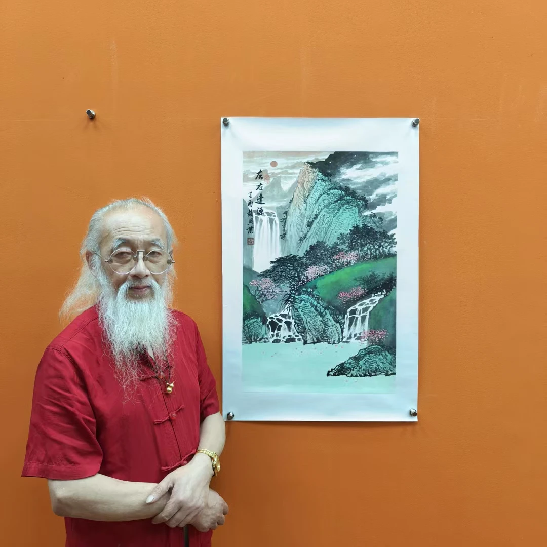 赵兴业《左右逢源》四尺三开 托底  68*45cm 古墨堂3