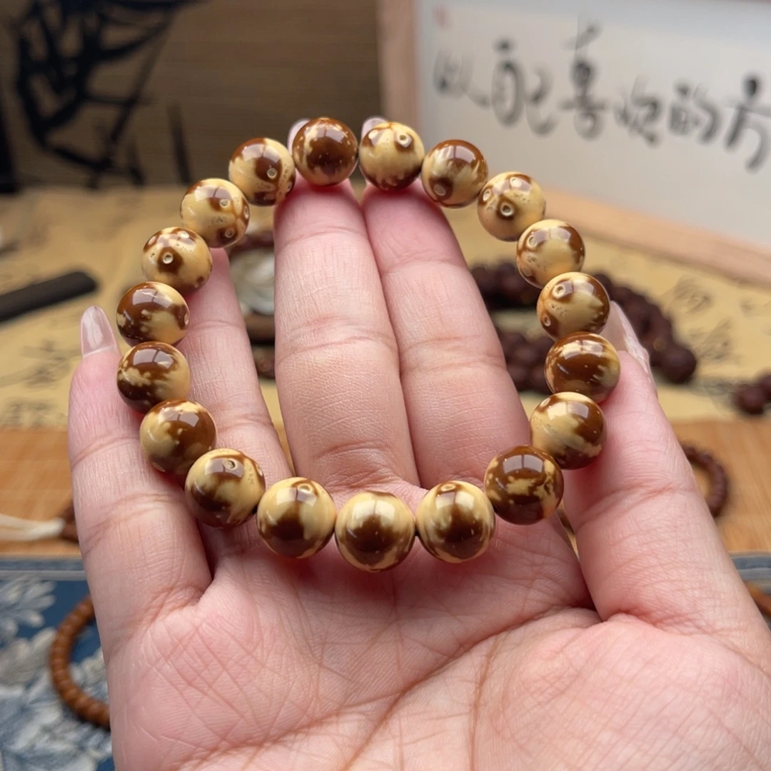 紫金鼠手串半实心熊猫光珠11➕