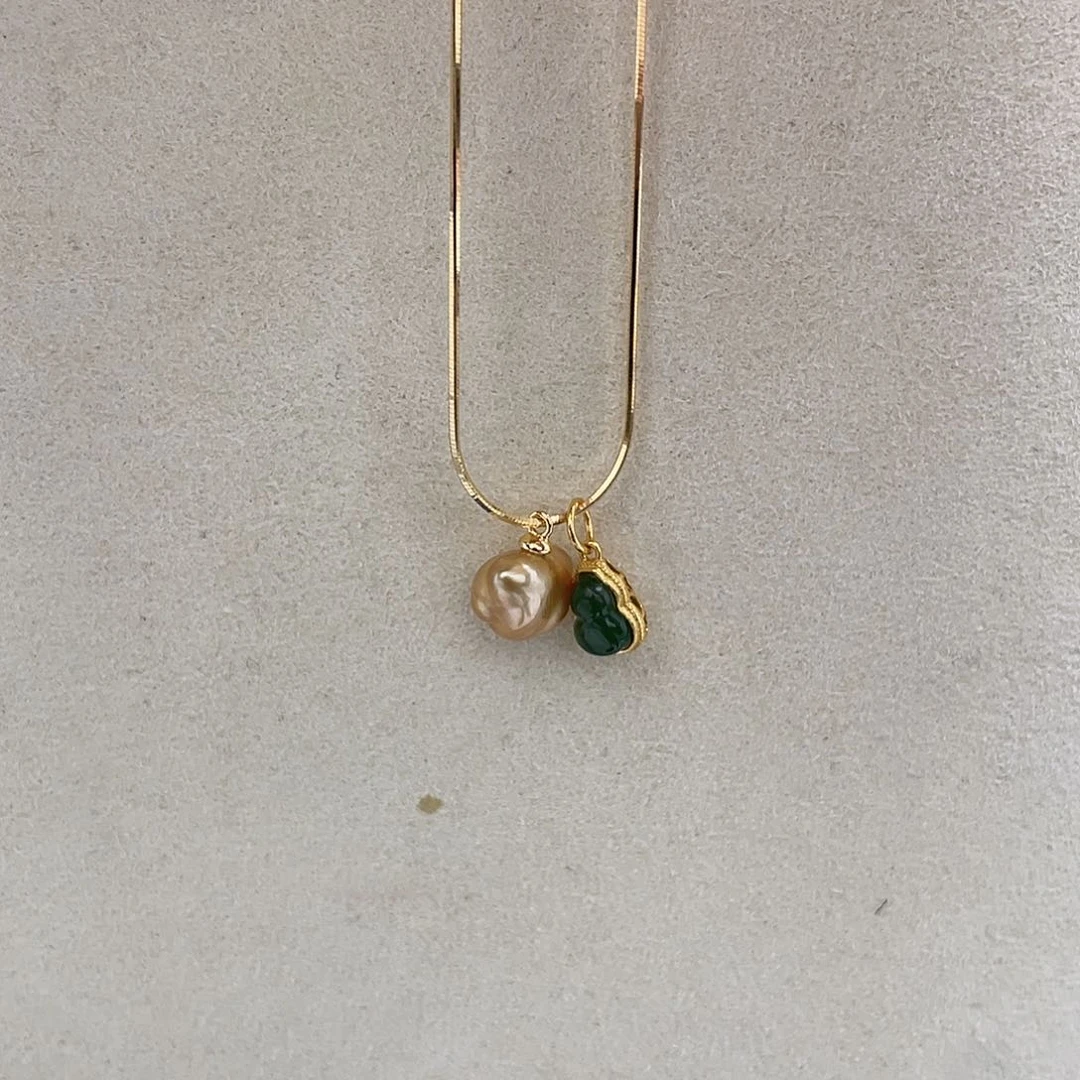 海水珍珠颈饰银S925镶嵌