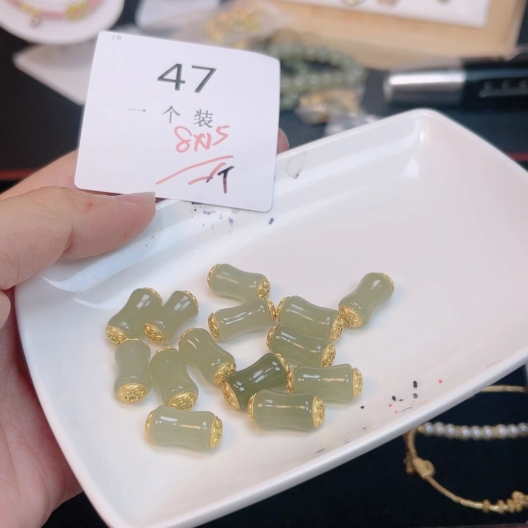 和田玉珠宝半成品未镶嵌47