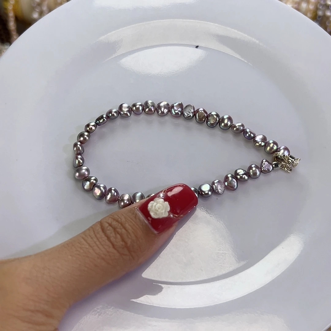 手绳淡水珍珠钛钢