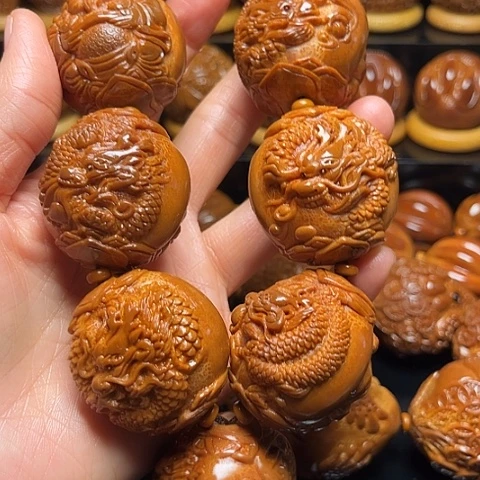 M***！手串/手链橄榄核龙财