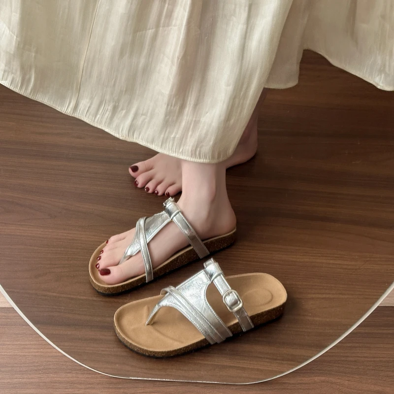 拖鞋女外穿踩屎感2025夏季新款鞋子厚底软底夹趾人字拖爆款凉拖鞋