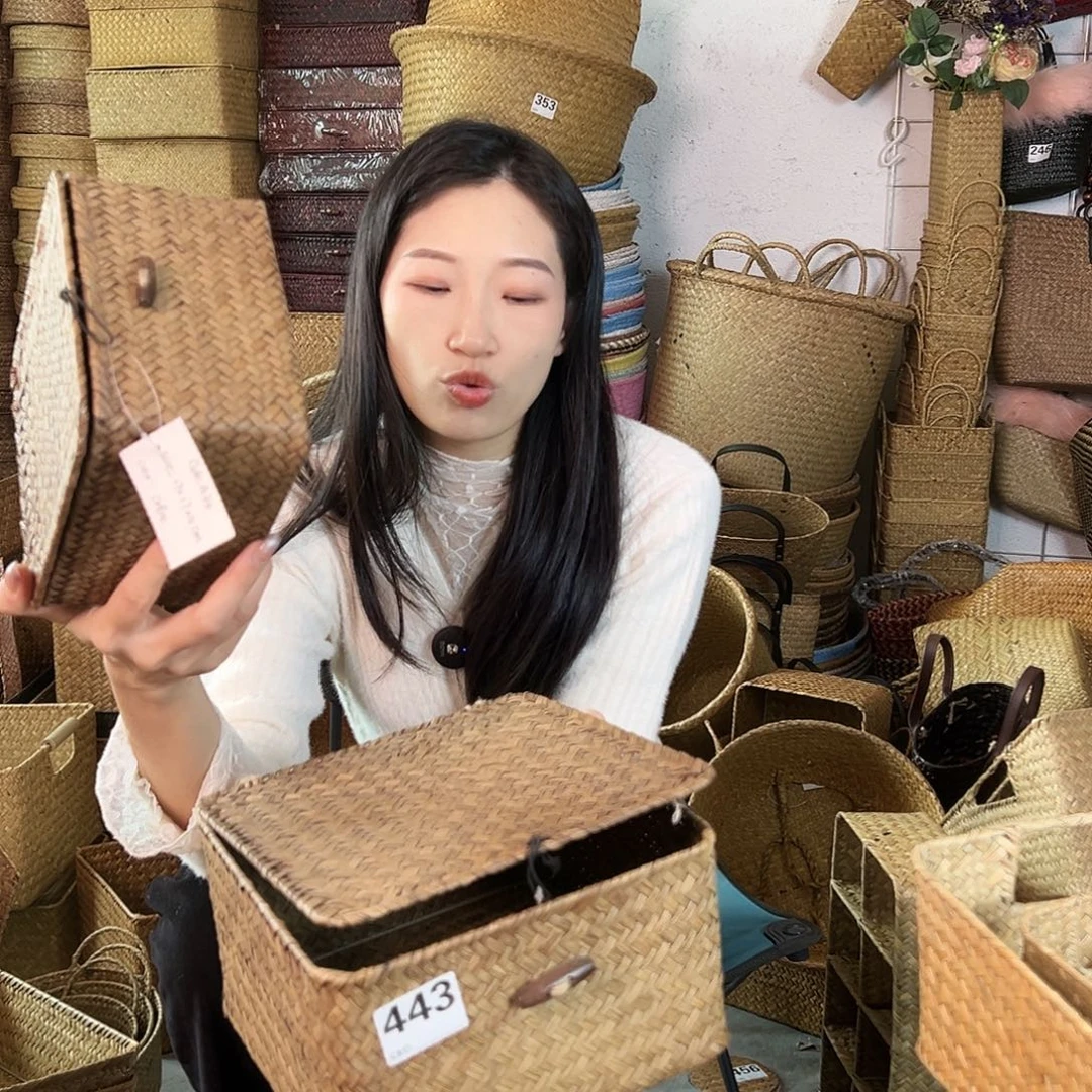 草编草编包/草编收纳盒微瑕疵