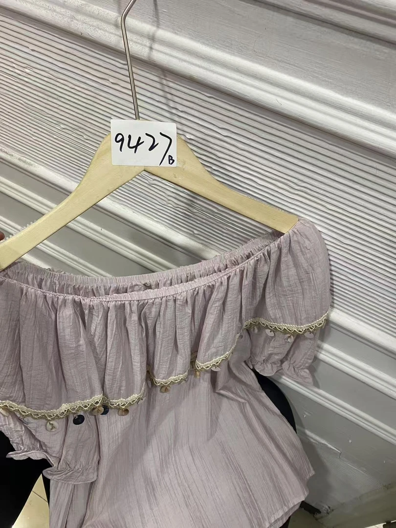 BIAORAN/标冉2025春季新款欧若风一字肩上衣9427