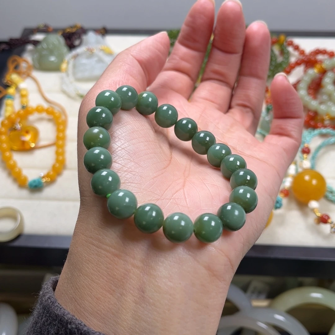 和田玉未镶嵌手链