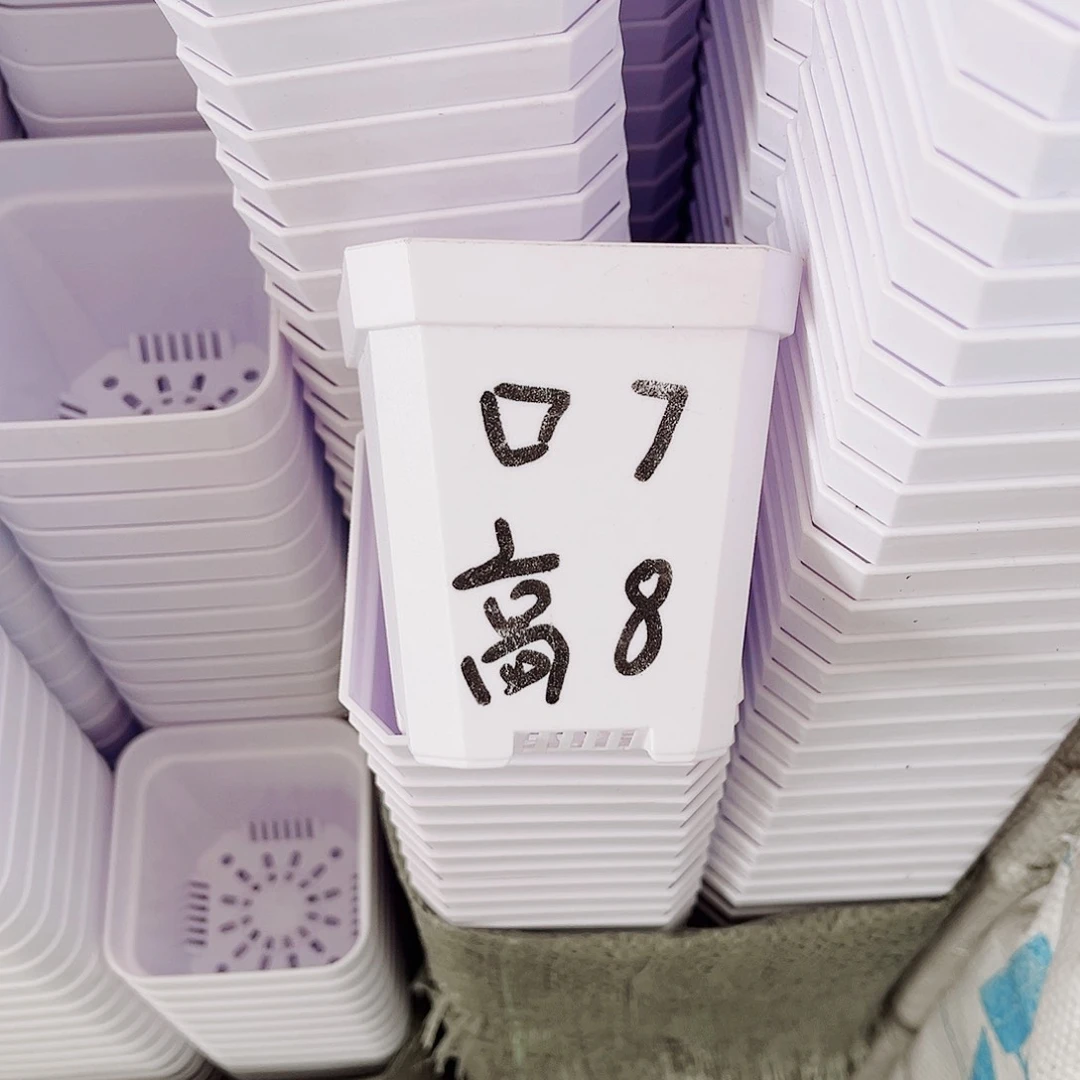 树脂加厚斜角款7方白色25个无托