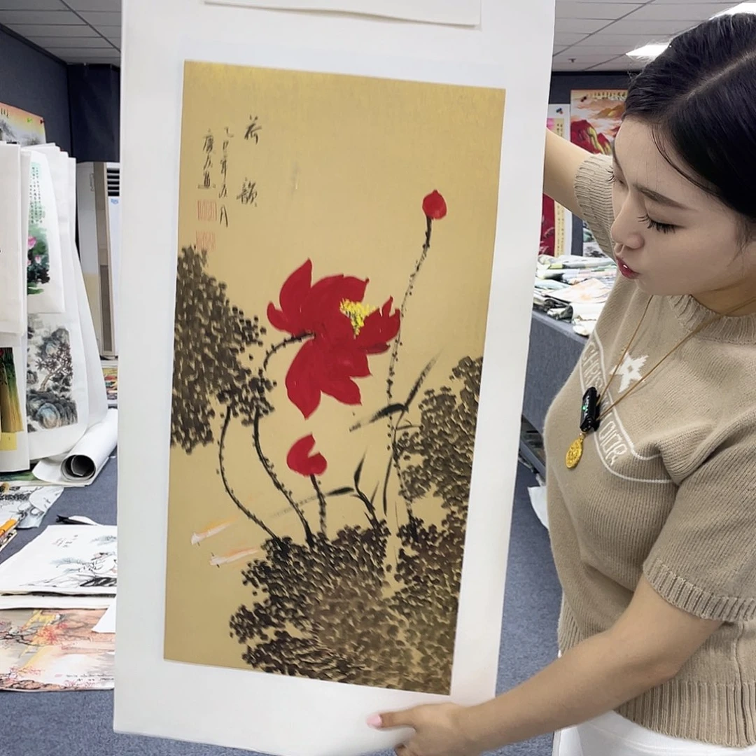 国画作品小姐姐放漏…