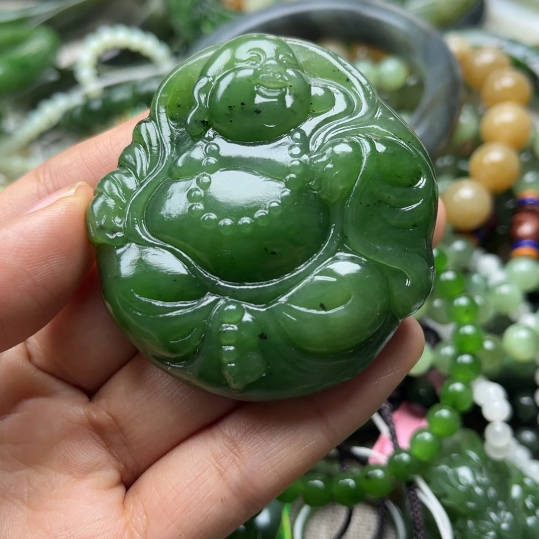 曹***货和田玉（碧玉）未镶嵌颈饰