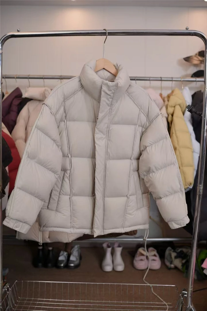 韩系羽绒服男女同款冬季加厚泡芙云朵鸭绒服