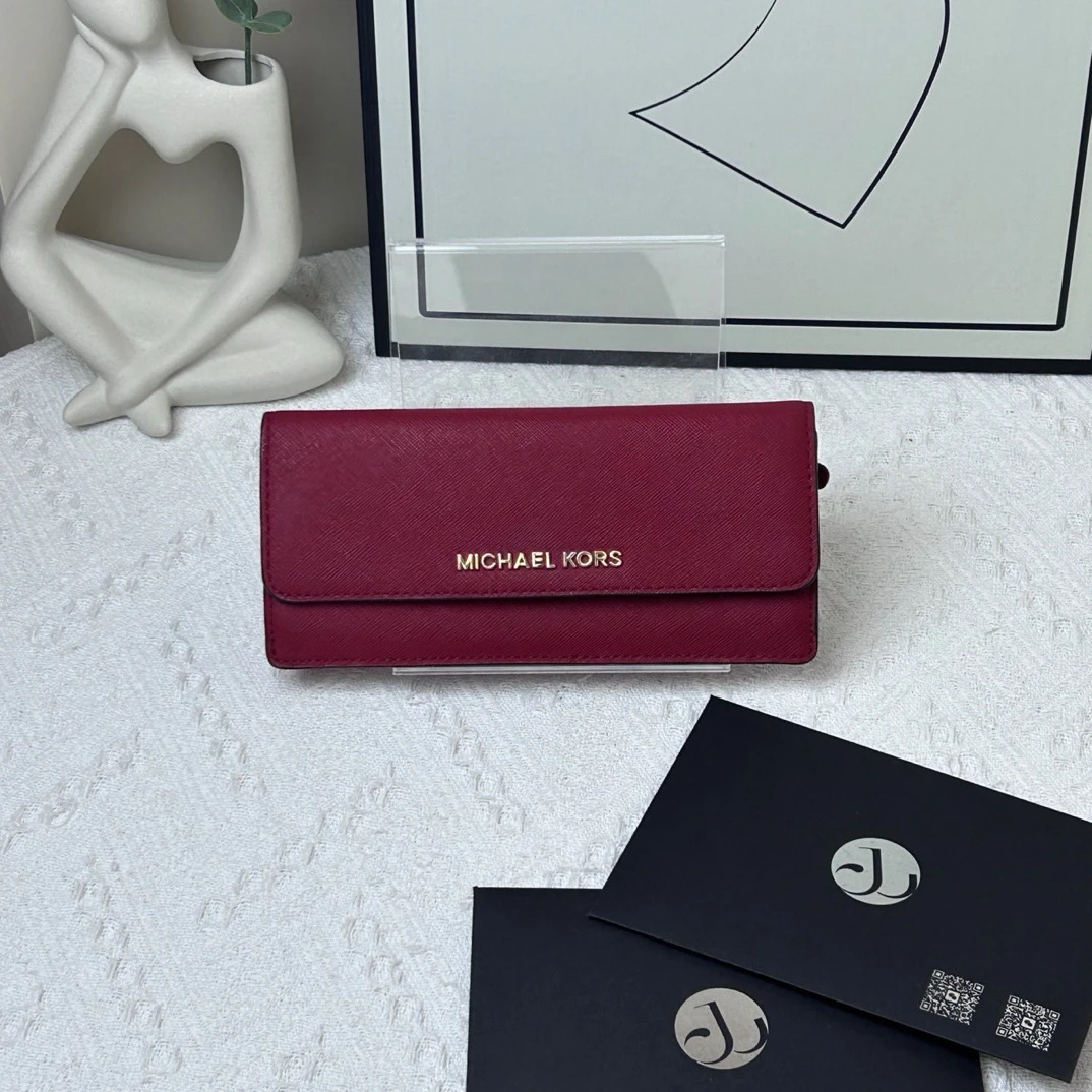 95新 MICHAEL KORS/迈克高仕 钱包 红色/JW6556