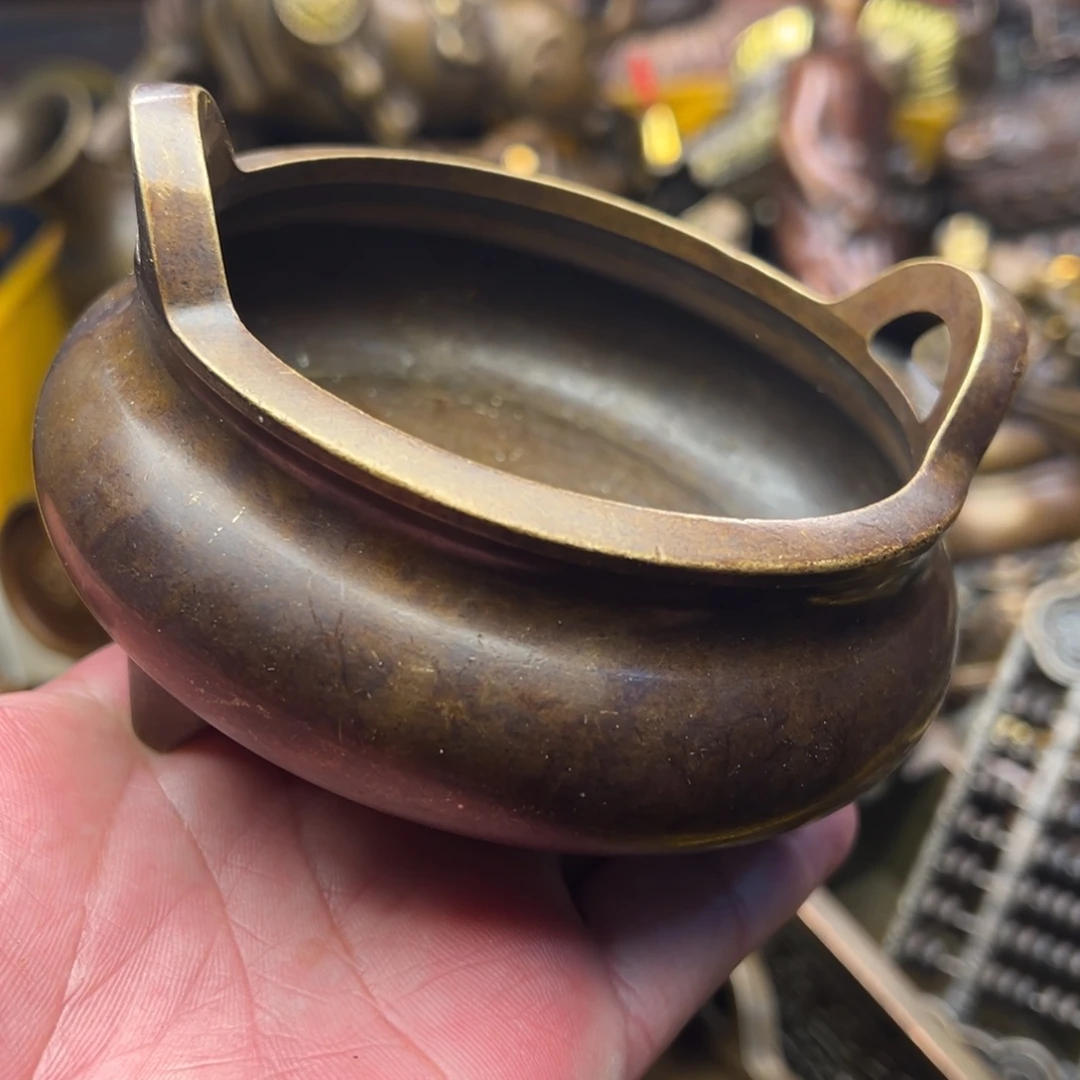 茶壶香炉铜器摆件