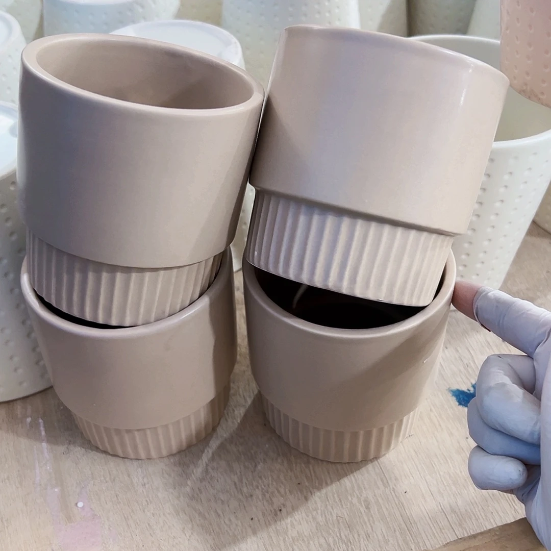 有孔外贸尾单陶瓷花盆凑单10米包邮