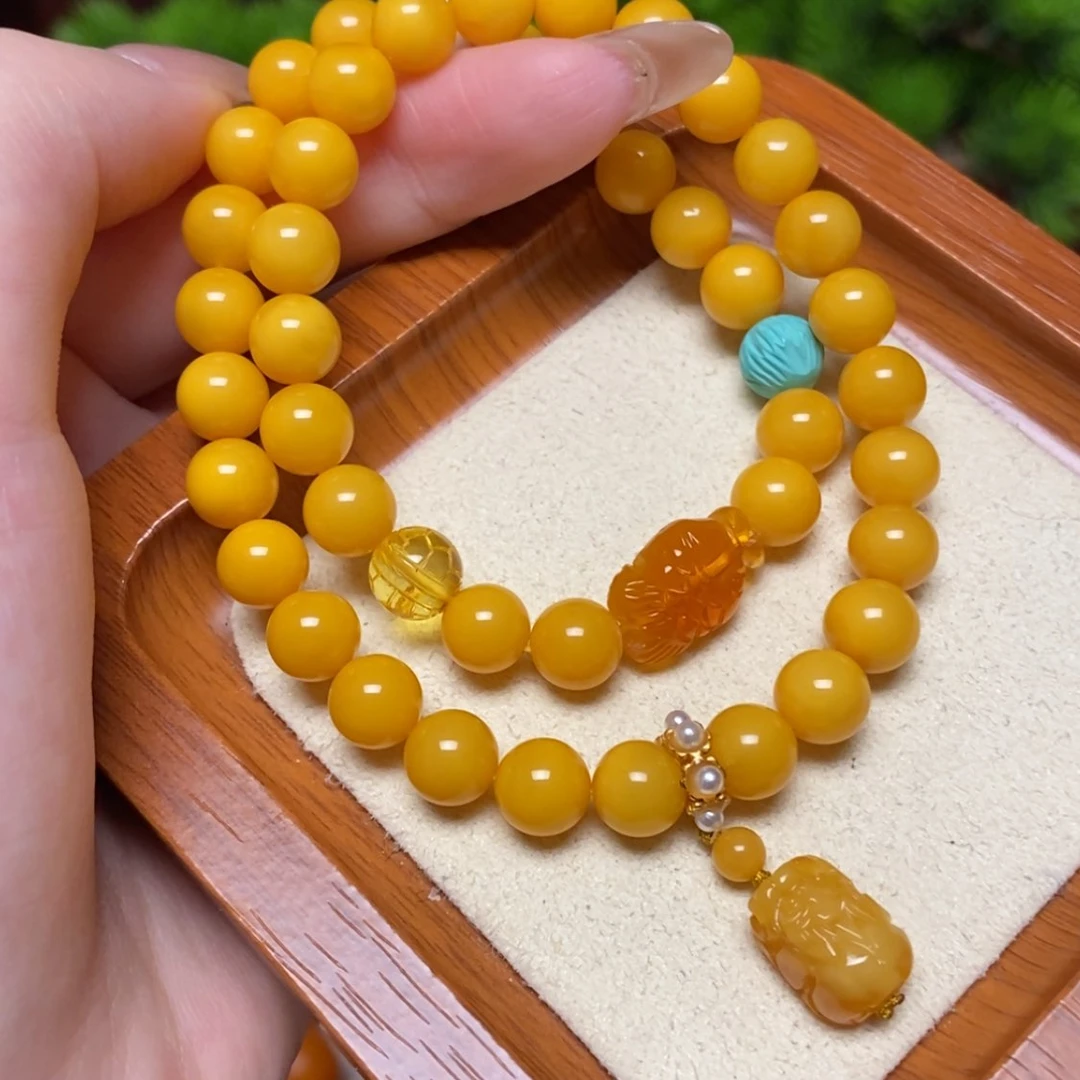 【闪购商品】未镶嵌蜜蜡手链手串