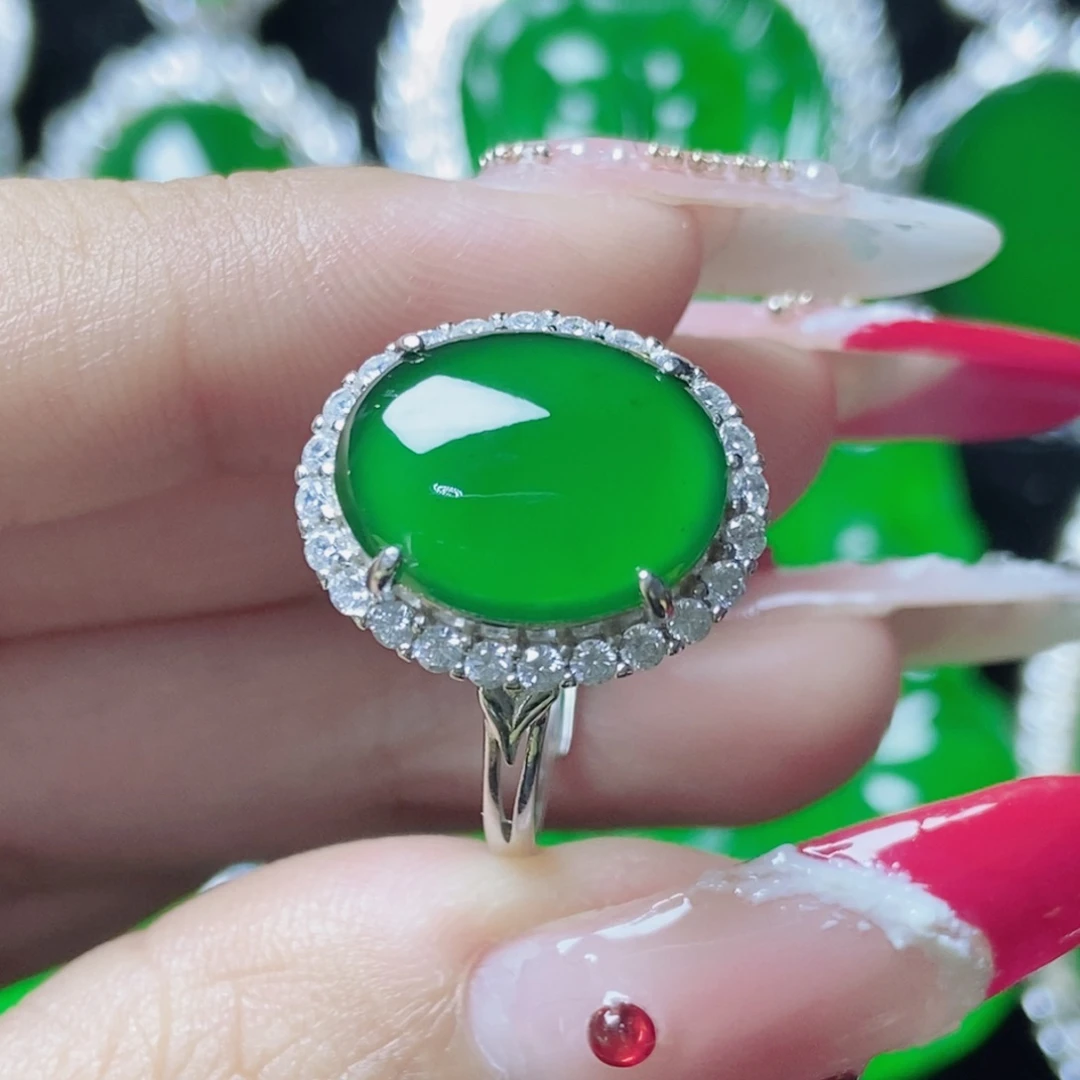 翡翠银S925镶嵌颈饰