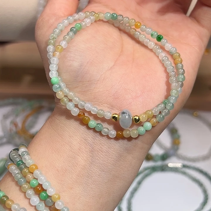 翡翠未镶嵌手链翡翠材质