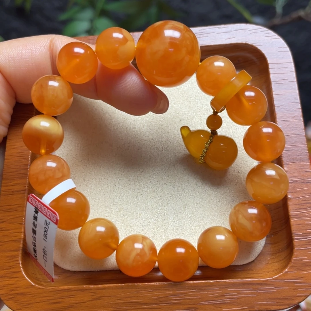未镶嵌蜜蜡手链手串