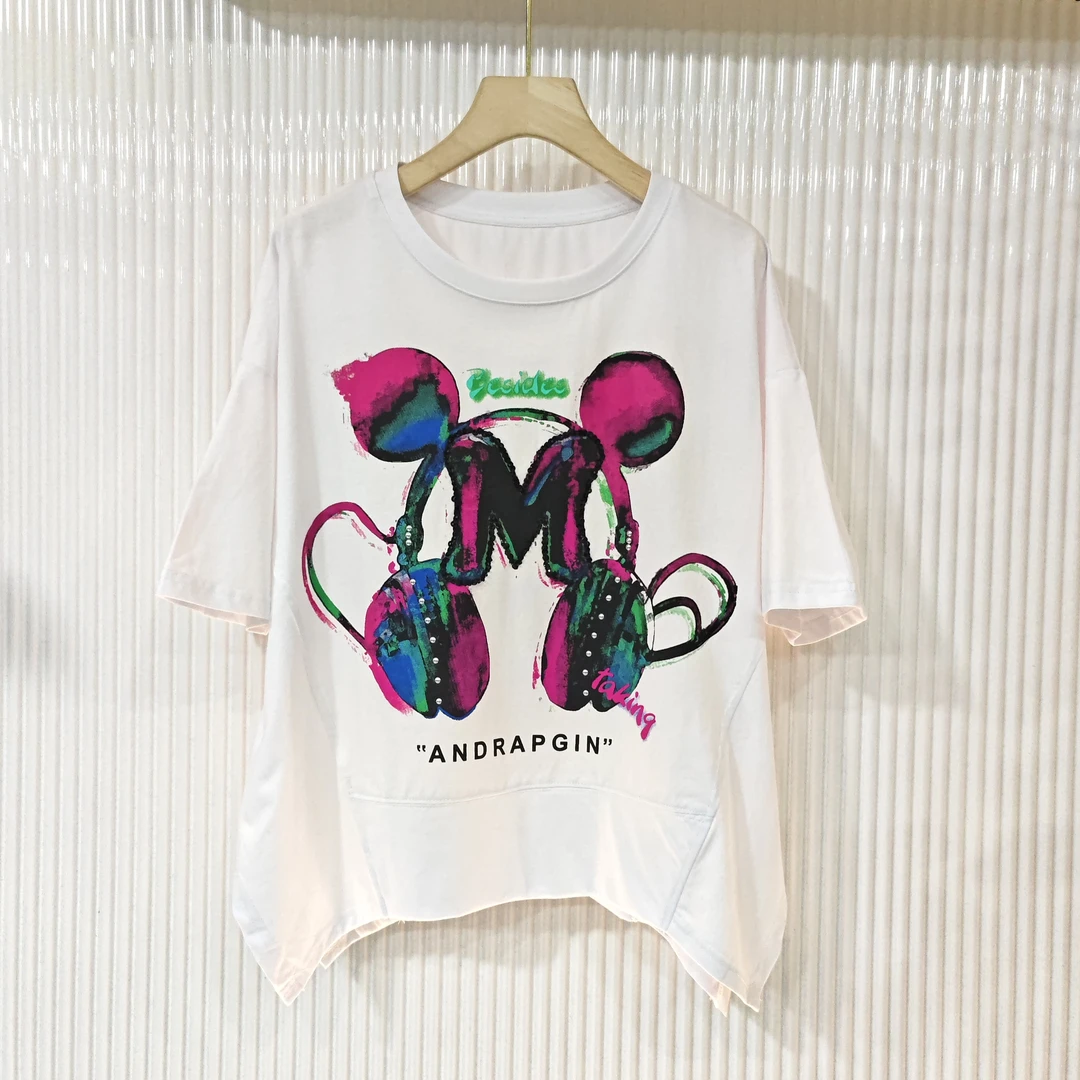 【婉婷服饰】9270圆领不等式短袖T恤夏季潮牌时尚百搭休闲女装宽松