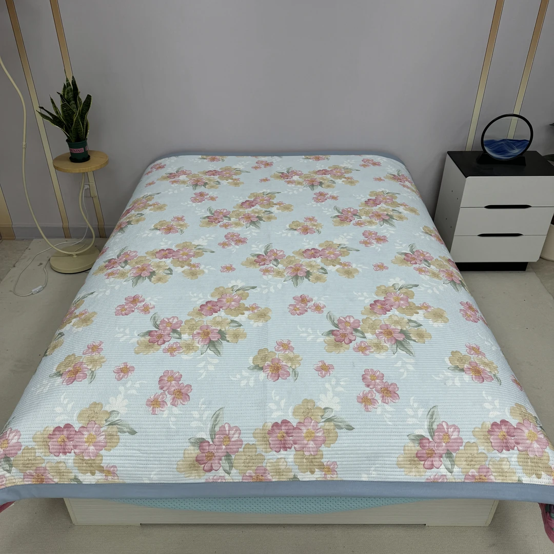 蓝梦200*230cm（±5）凉席夏季凉感双人床盖加厚软席子防滑可水洗